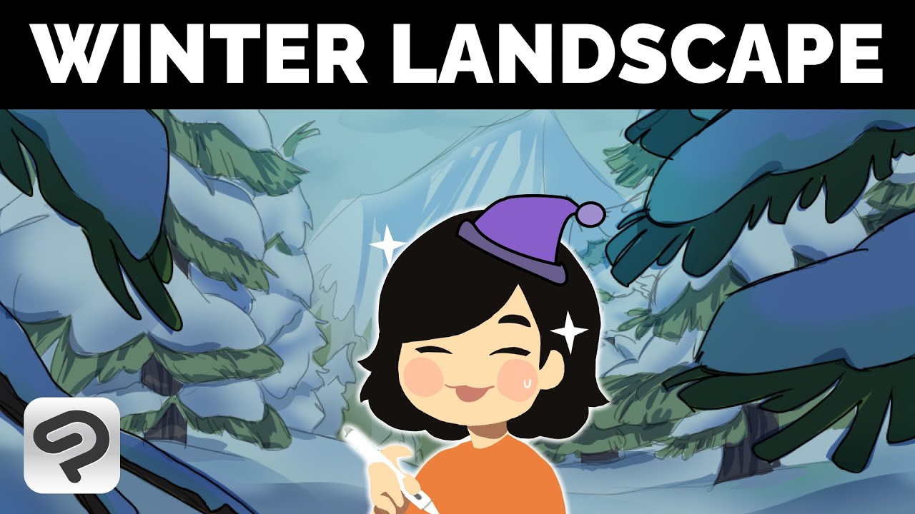 🔴 Drawing Winter Environment Concept Art