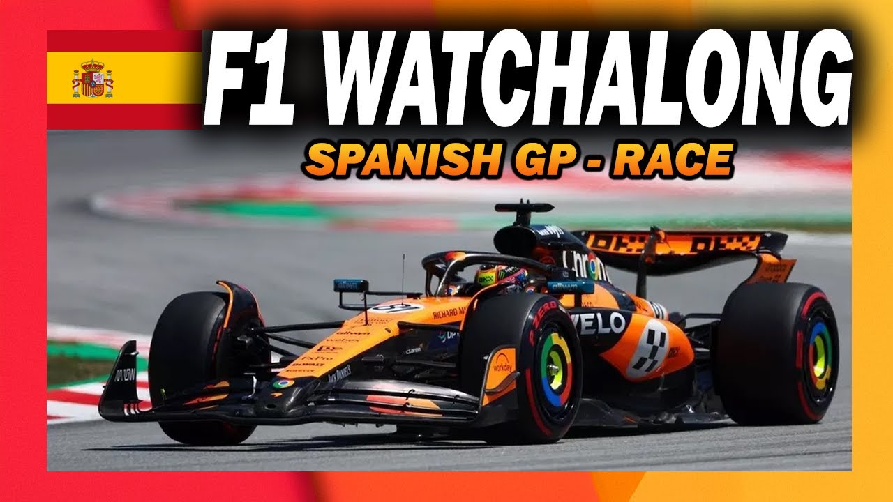 🔴 F1 Watchalong - SPANISH GP - RACE - with Commentary & Live Timings