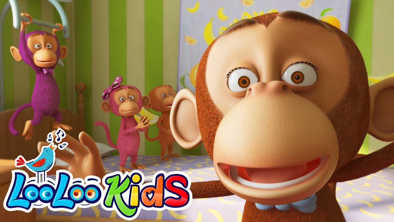 🐵 Five Little Monkeys 🍌 - S1EP15 THE BEST Songs for Children  | LooLoo Kids Songs for Kids