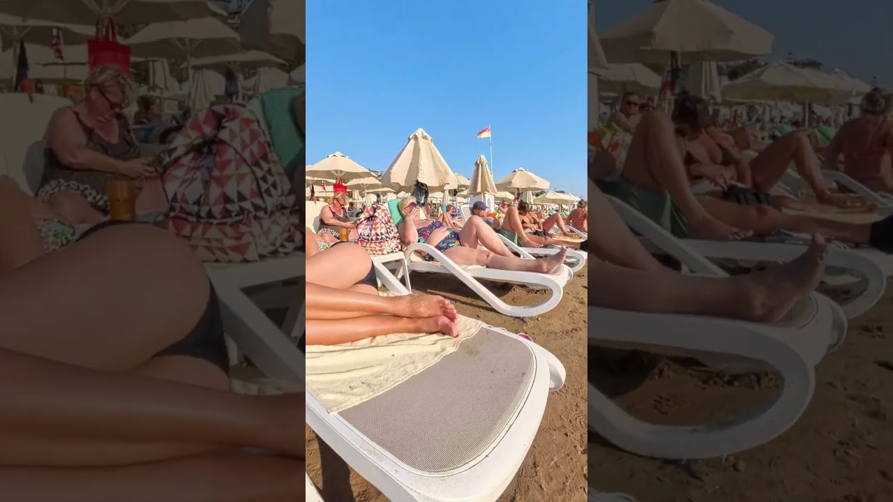 🇹🇷 GÜNDOĞDU BEACH WALK 🌞 SIDE MANAVGAT Antalya Turkey🔥 bikini beach walking tour【4K】😍🏝🏖