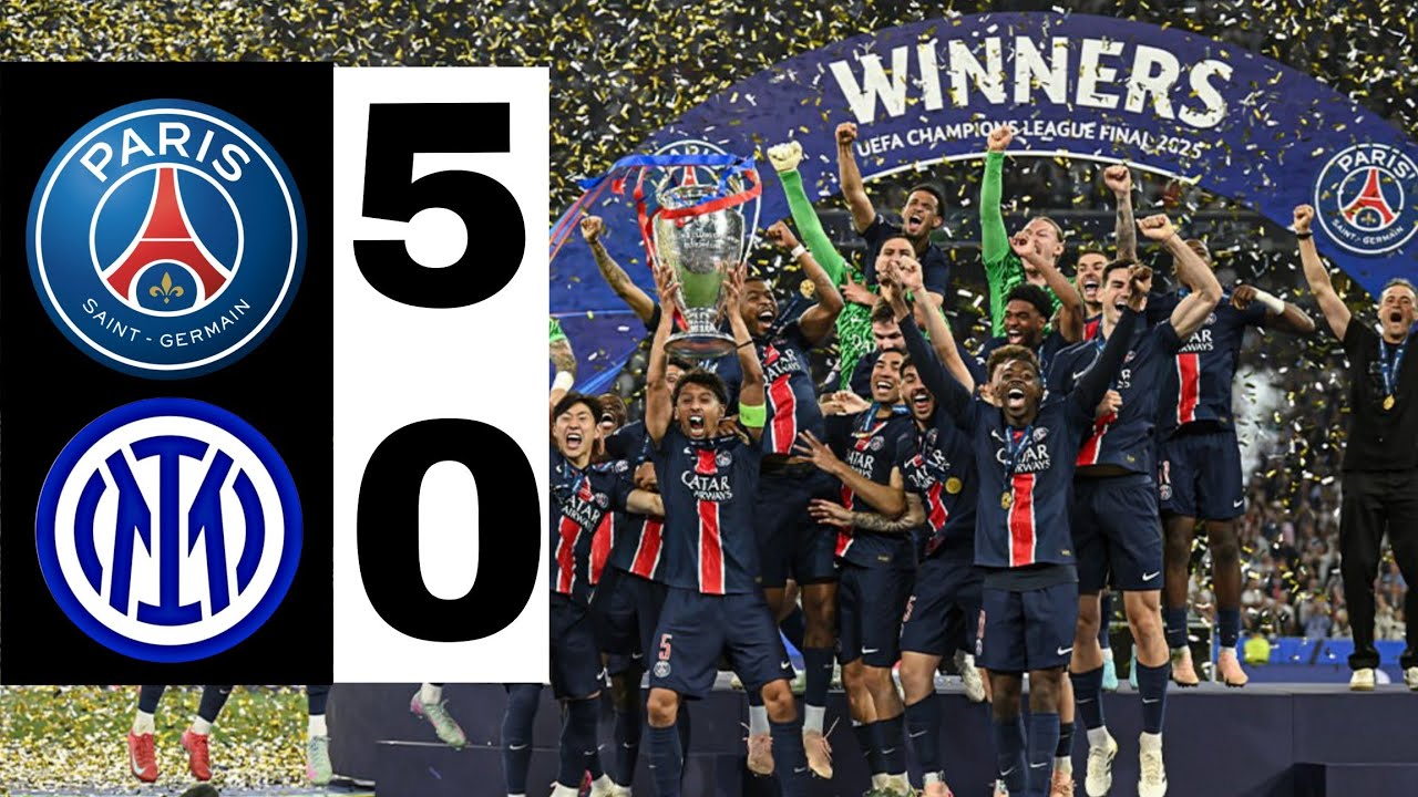 🔵 INTER vs PSG 0-5 EXTENDED HIGHLIGHTS | UEFA Champions League Final 🏆 PSG Champion
