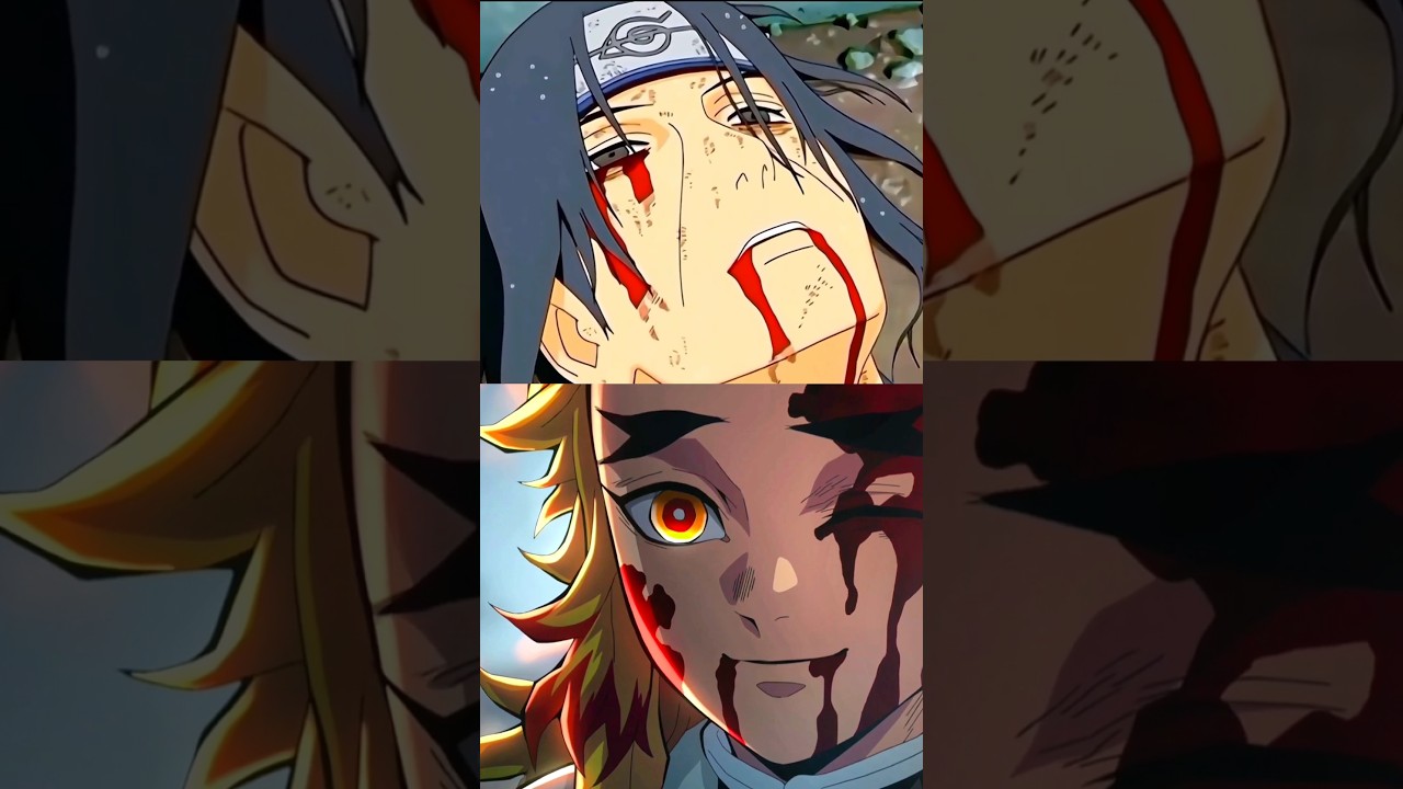 [ Itachi and Rengoku death edit ] itachi and rengoku crow #shorts #anime #death #sonyyay