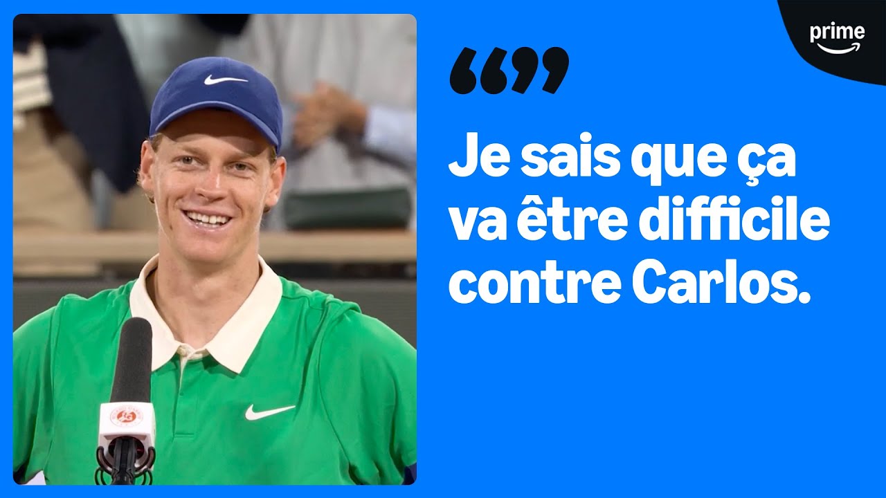 🇮🇹🎙 Jannik Sinner se prépare à affronter son grand rival !