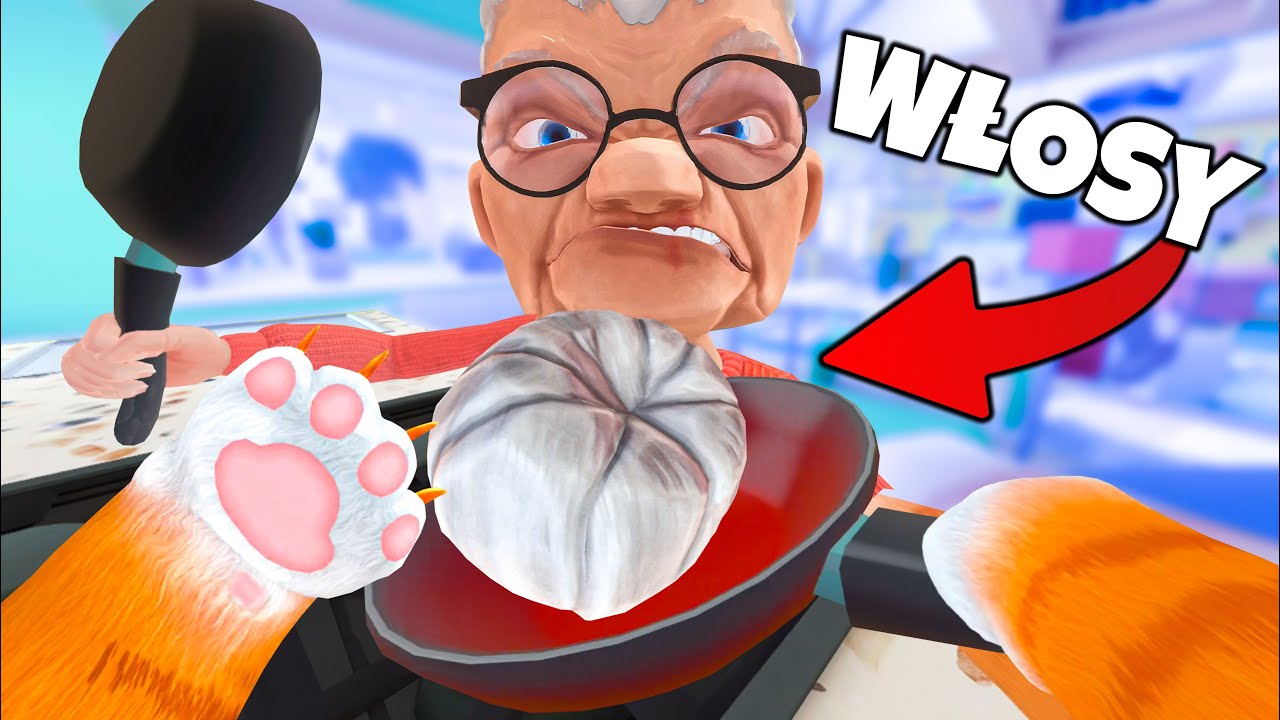 ❄️ KOT GOTUJE WŁOSY BABCI!? | I am a Cat VR |