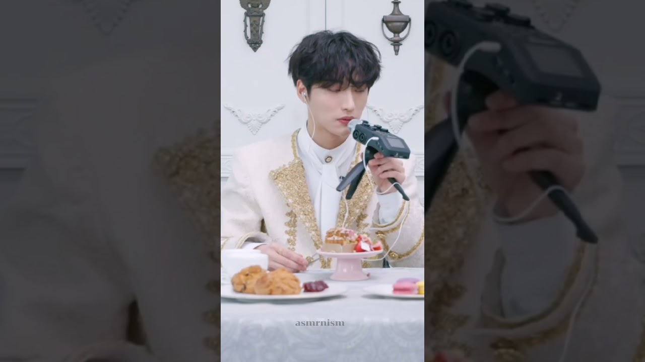 ♡ kpop idol asmr tapping, pouring water, eating sounds - ateez seonghwa