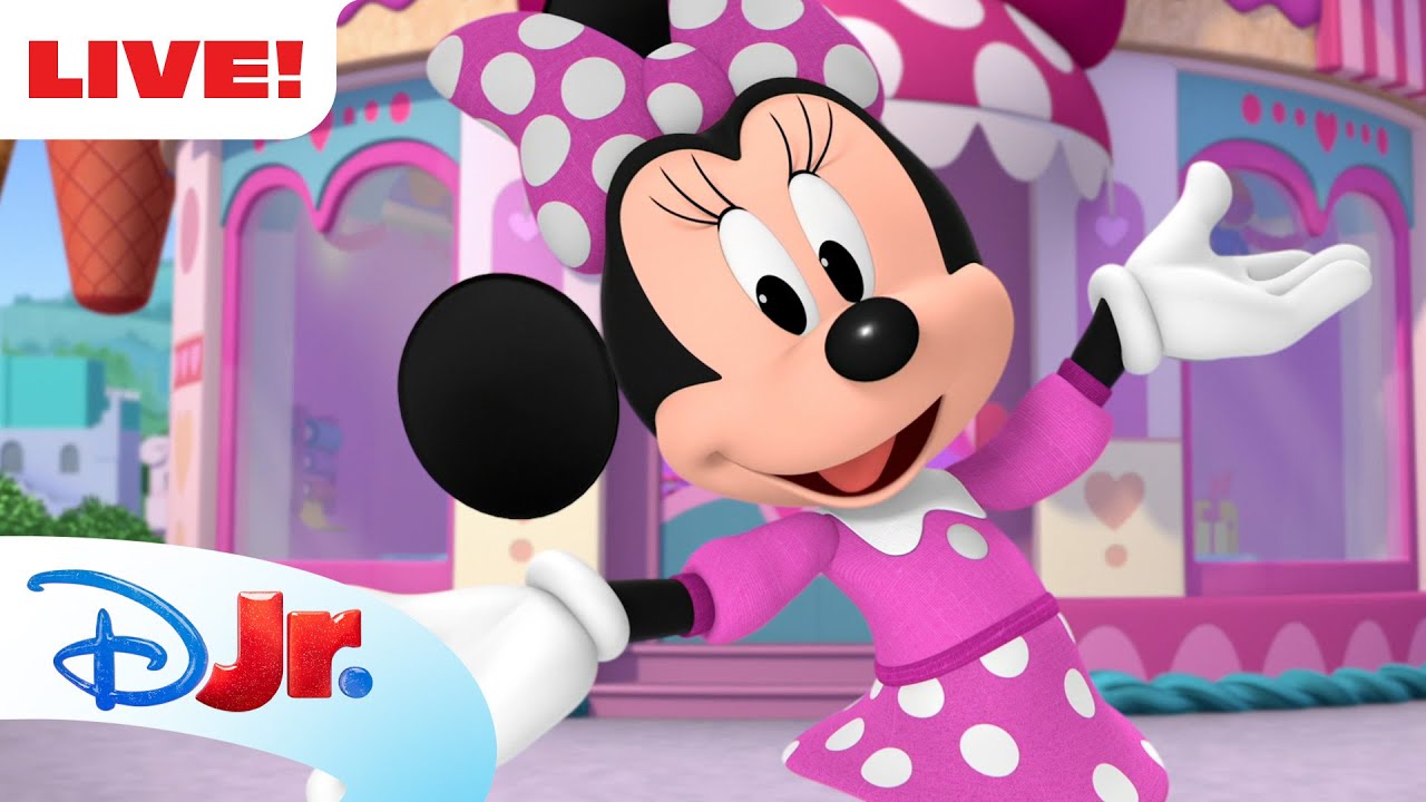 🔴 LIVE! All Minnie's Bow-Toons! 🎀 | NEW BOW-TOONS: PET HOTEL SHORTS! 🏨 | @disneyjr​