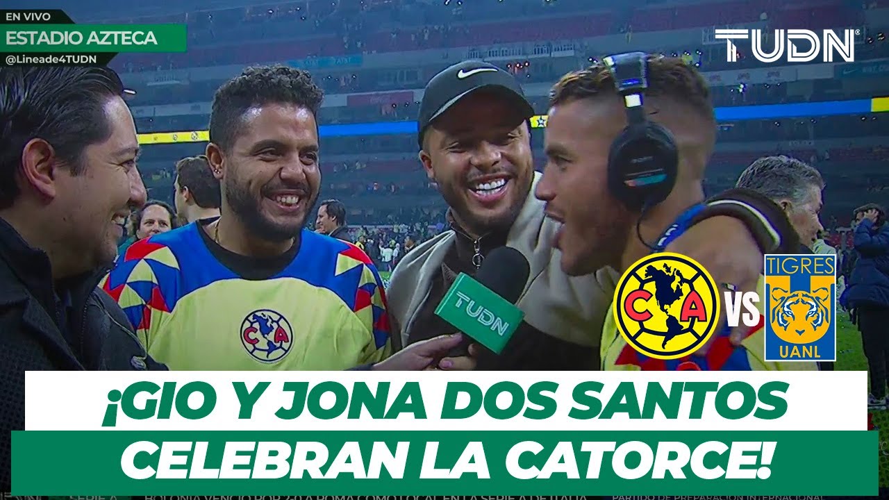🏆🦅 ¡Los hermanos Dos Santos celebran el CAMPEONATO DEL AMÉRICA! | TUDN