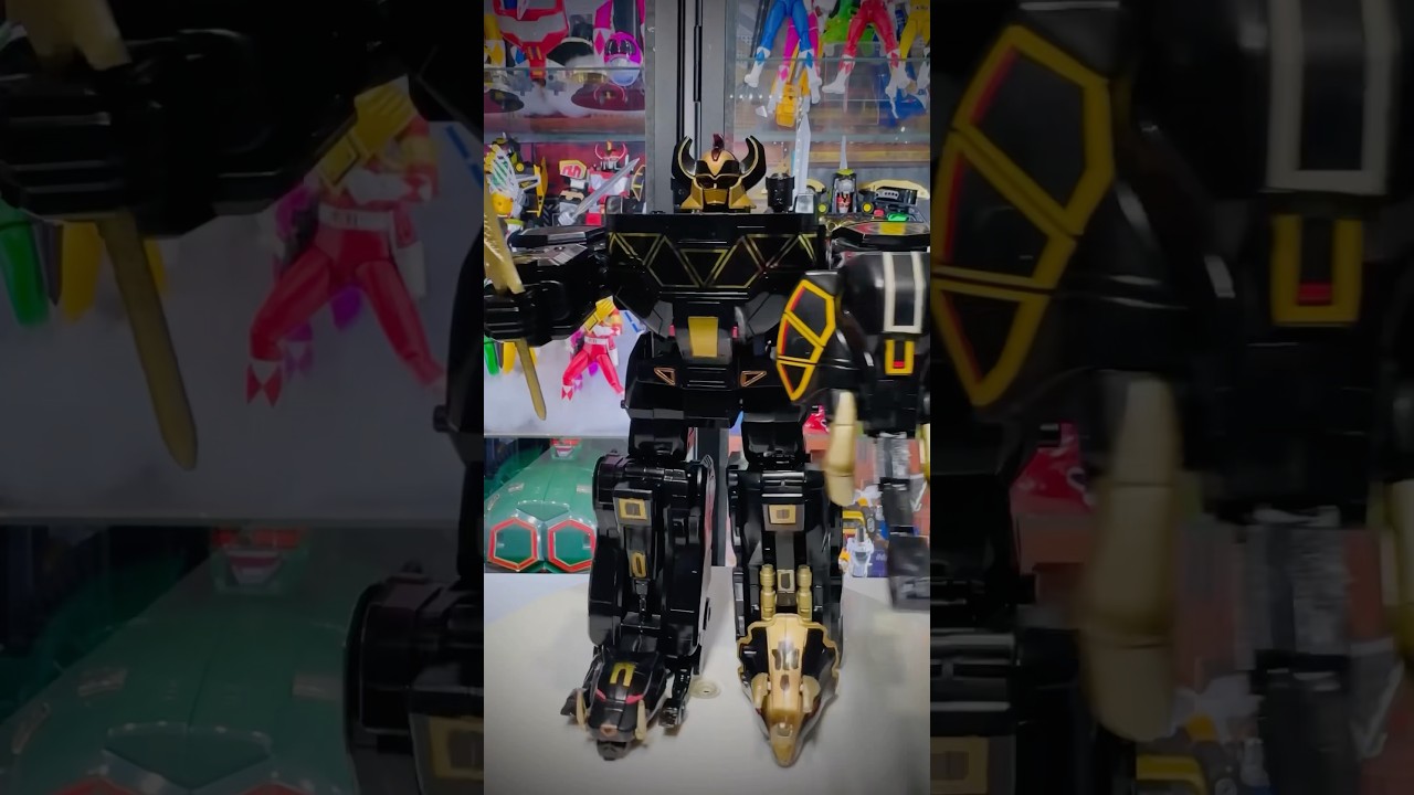 ⚡️🔥🤩😍 MMPR DINO MEGAZORD TOYSRUS SPECIAL EDITION BLACK & GOLD LOVE THESE COLORS