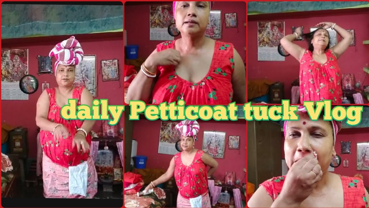 🔥🔥 Morning Vlog #daily_vlog ||Dry Hair Towel || Wet Hair 💇||Petticoat Tuck With HankyHanky