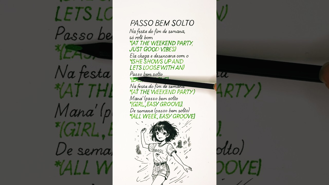 🇧🇷 PASSO BEM SOLTO (Slowed) – ATLXS (Lyrics + English Translation) | Viral TikTok Trend💚