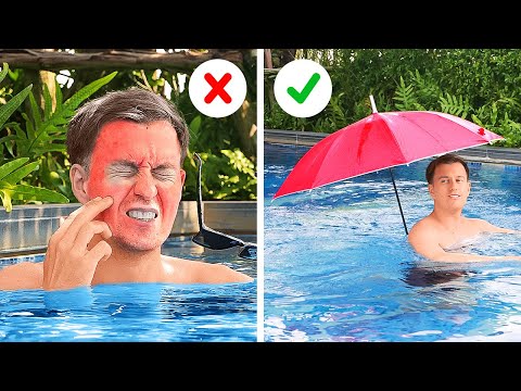 🏖️ POOL PARTY HACKS YOU NEED THIS SUMMER! Fun DIY Tips 💡🎉