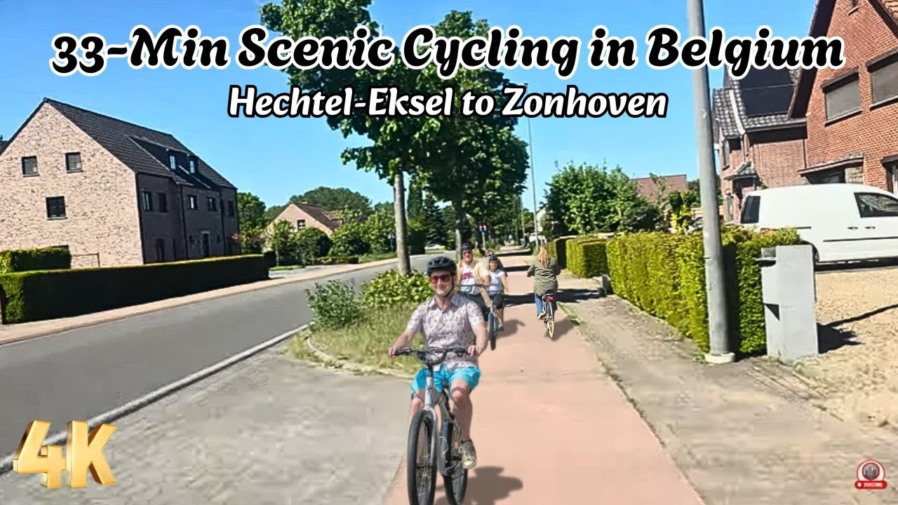 🚴‍♂️ Scenic Indoor Cycling from Hechtel-Eksel to Zonhoven Belgium 🇧🇪