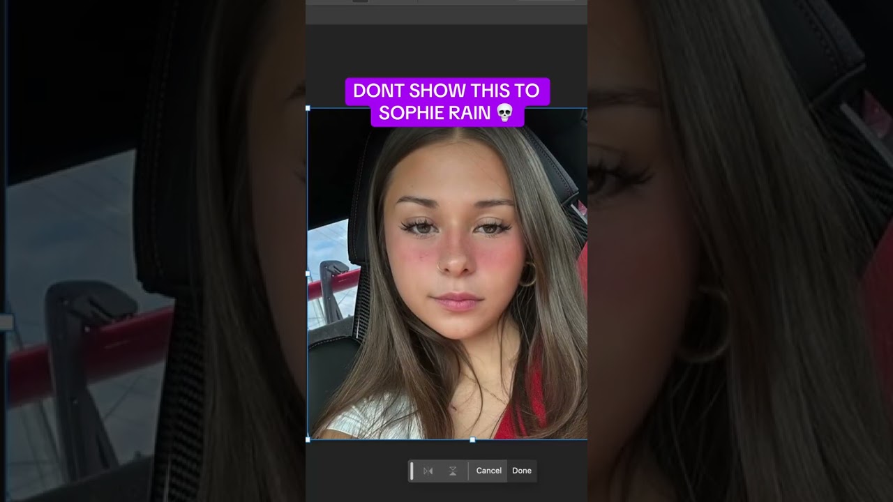 🩷 SOPHIE RAIN HATES MY FILTER #dankmemes