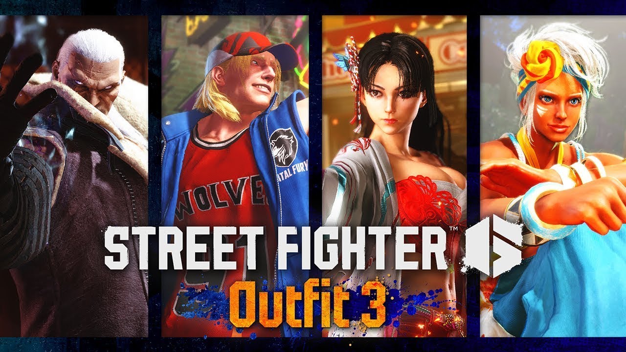 🕹🎮🥊 Street Fighter 6 - M. Bison, Terry, Mai, Elena Outfit 3 Showcase Trailer