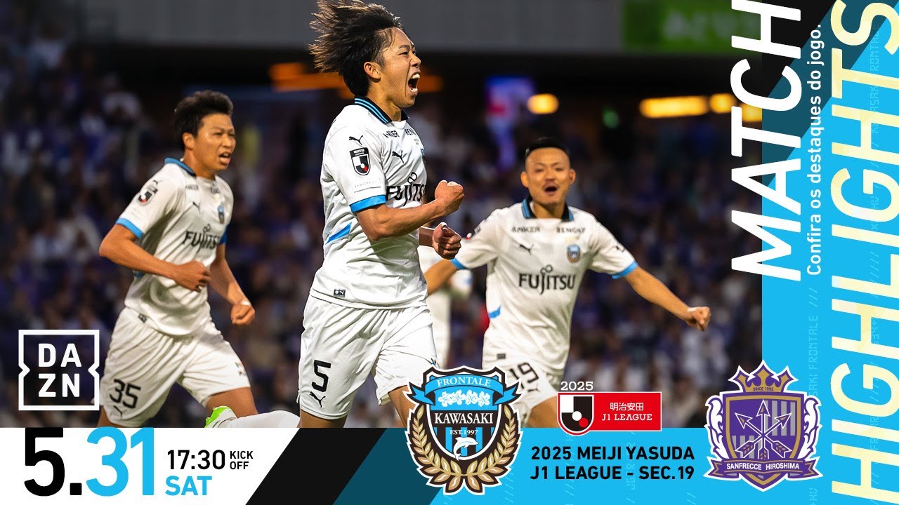 【ハイライト】 川崎フロンターレvsサンフレッチェ広島 ｜2025明治安田J1リーグ第19節