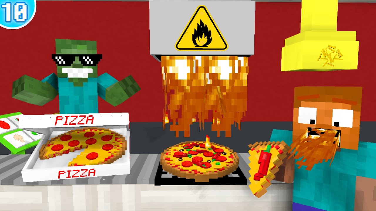 🍕 Work At Pizza Place - Minecraft Animation