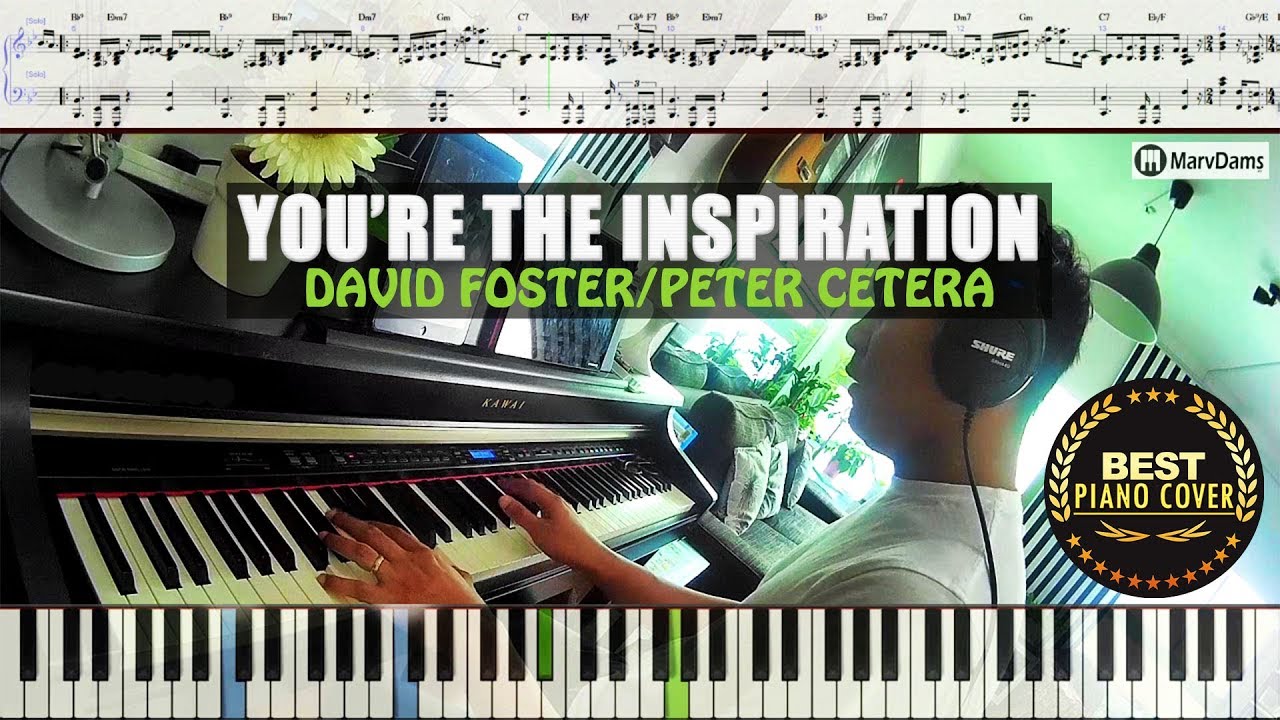 ♪ You're The Inspiration - Peter Cetera / Piano Cover Instrumental Tutorial Guide