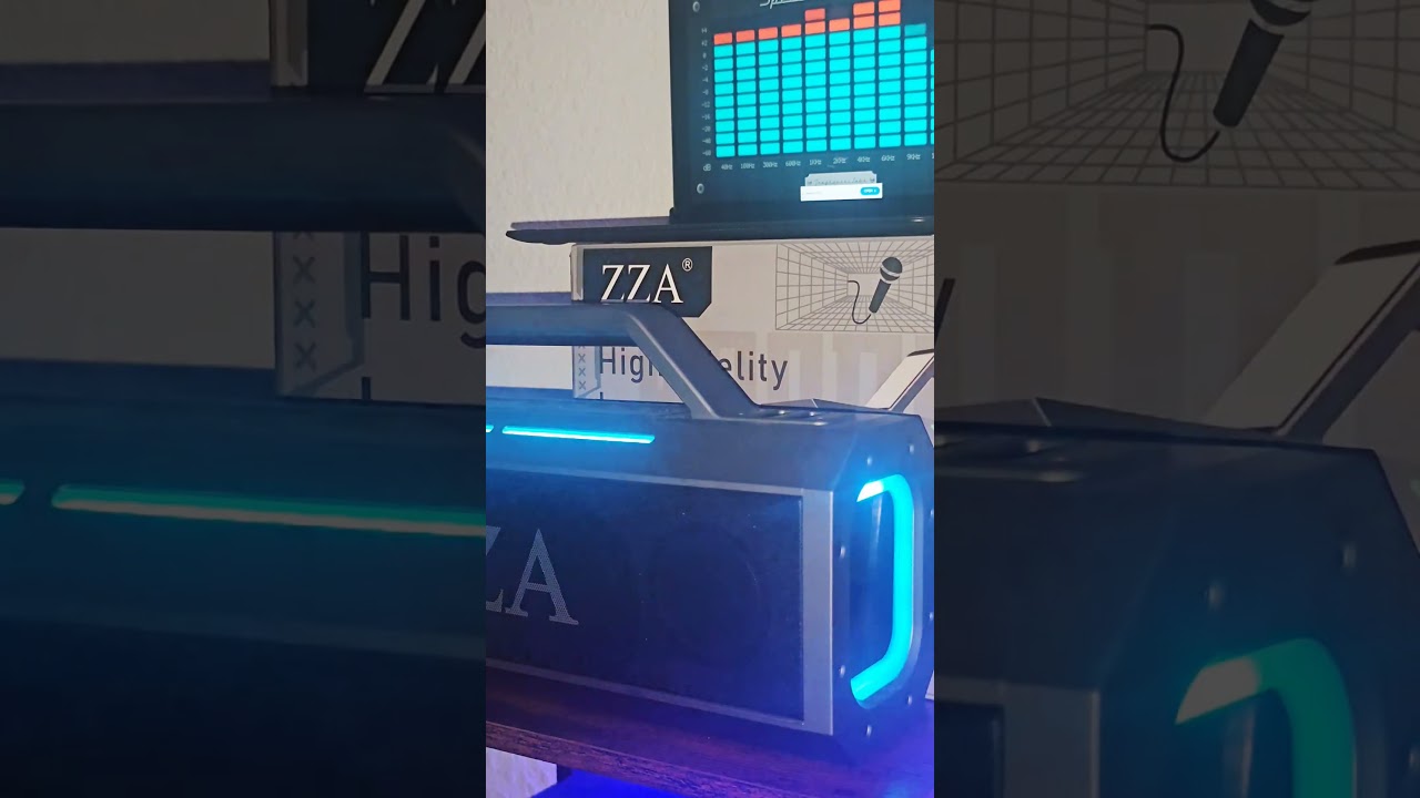 🔥 ZZA K8 KARAOKE Speaker—Big Punchy Bass Short! 🔥#zza#bass