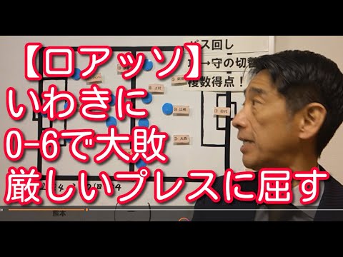 【ロアッソ】いわきに0-6で大敗 厳しいプレス
