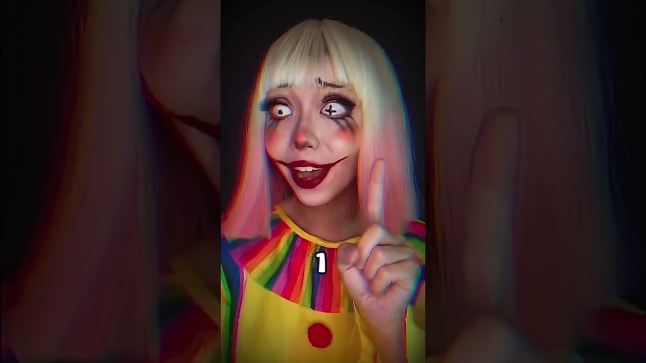 1 2 3 4 #clown  #clownmakeup