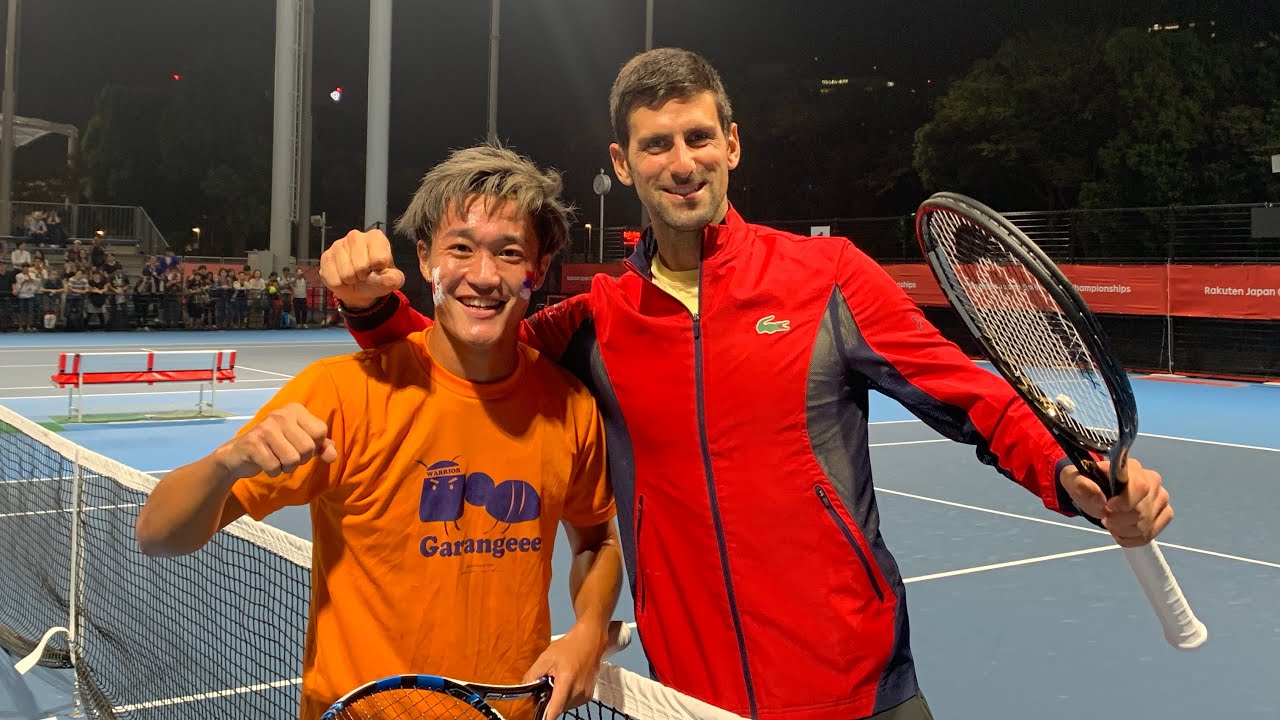世界1位のジョコビッチと試合しました