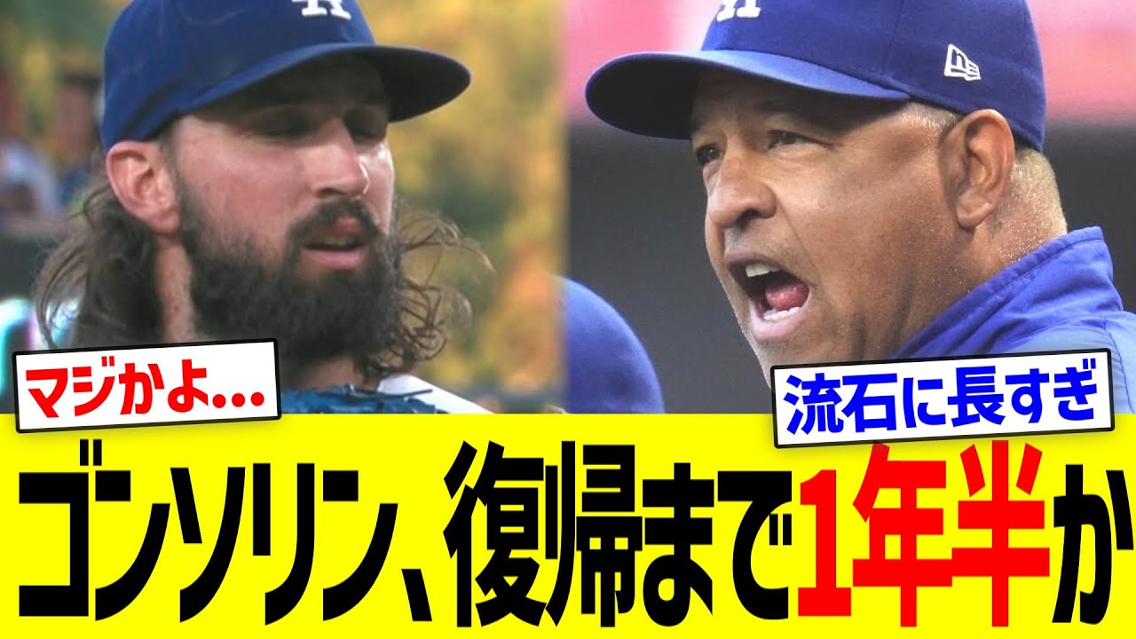 ゴンソリン､復帰まで1年半か...