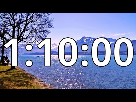 1 Hour 10 Minutes Countdown Timer With Alarm Sound At the End (Simple Beep)