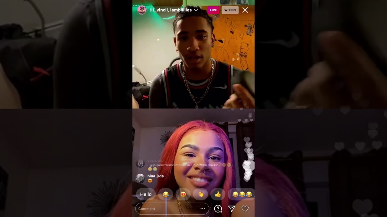 1) Live de iambillies 😭🤣