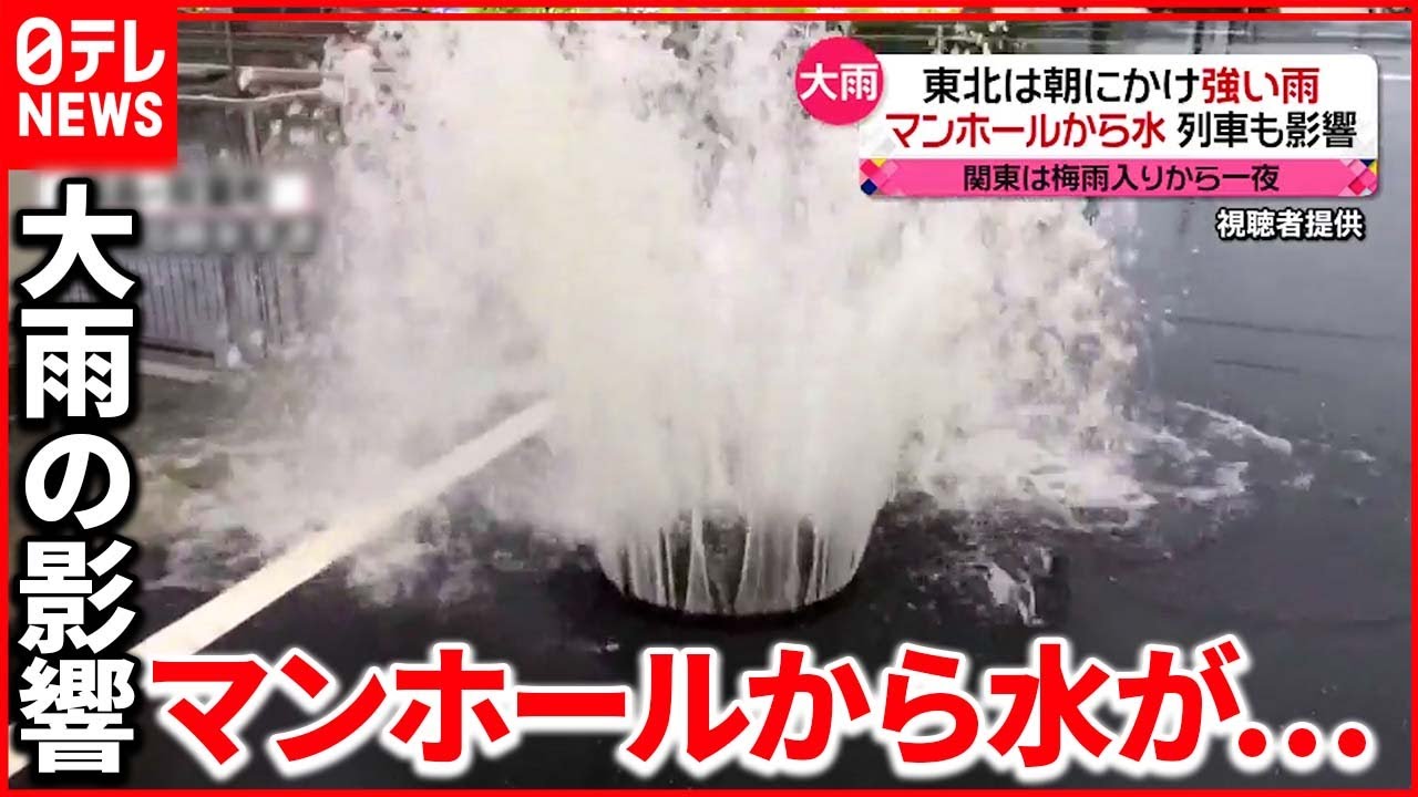 【今日の1日】東北で大雨　梅雨入りした東京は