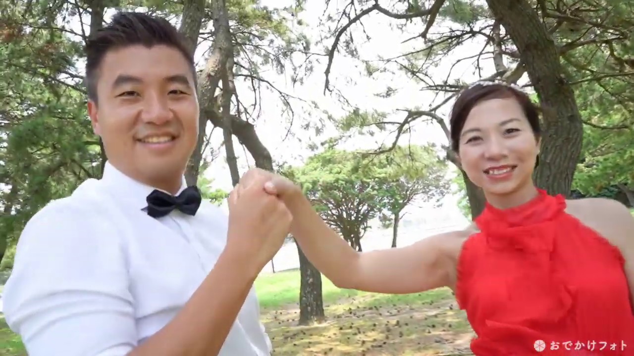 小戸公園で結婚10周年記念の香港からのご家族の撮影をしました｜福岡の出張撮影おでかけフォト