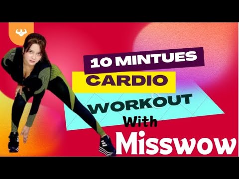 10 minutes  cardio workout with Misswow | cardiovascular | cardio workout 🏋️ | fitnessholic