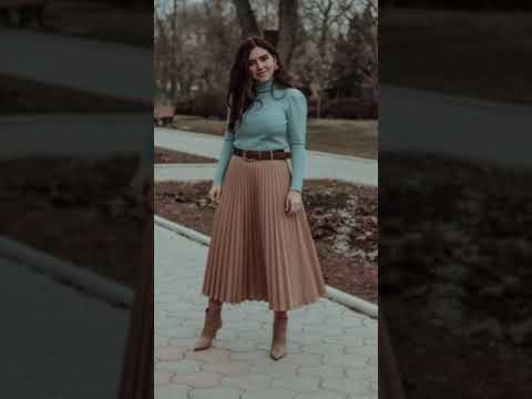 10 ways to style a pleated skirt ❤️💖#fashion #skirt #manikemove