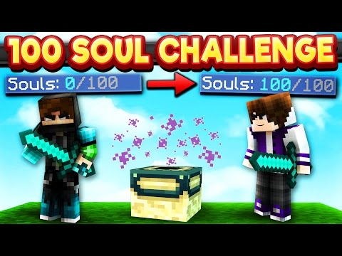 100 SOUL CHALLENGE! (Minecraft Skywars)