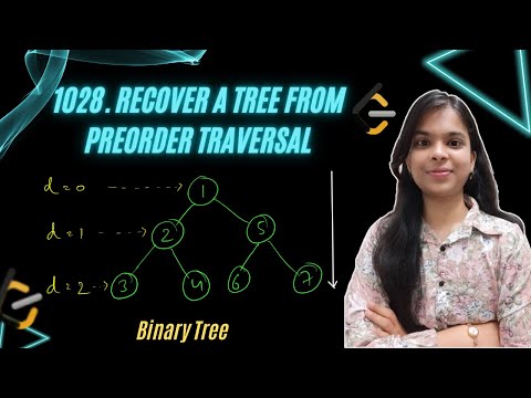 1028. Recover a Tree From Preorder Traversal | Binary Tree | Stack | Leetcode