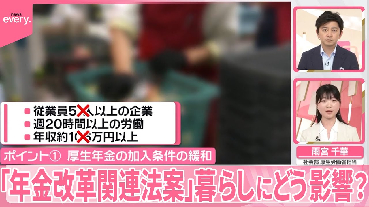 【解説】「106万円の壁」撤廃など…「年金改革関連法案」を閣議決定  ポイントは？  暮らしにどう影響？