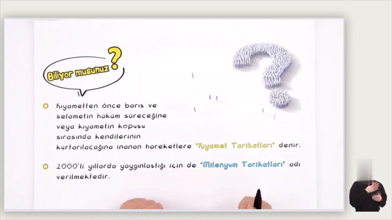 11. Sınıf Din Kültürü ve Ahlak Bilgisi | İnançla İlgili Meseleler - 4 (yeni dinî hareketler) (Özet)