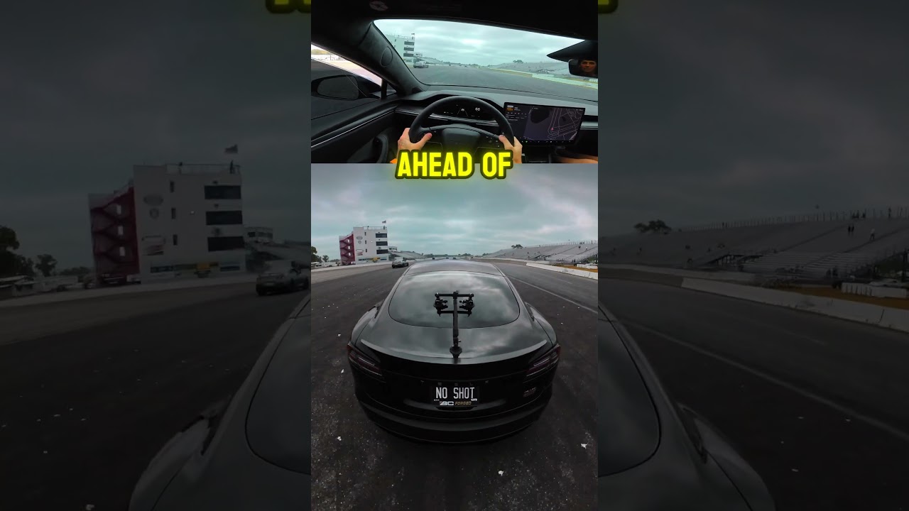 1,100whp Nissan GTR vs. Tesla Plaid 🥵 #racing #cars #nissan #gtr #tesla #plaid #streetracing
