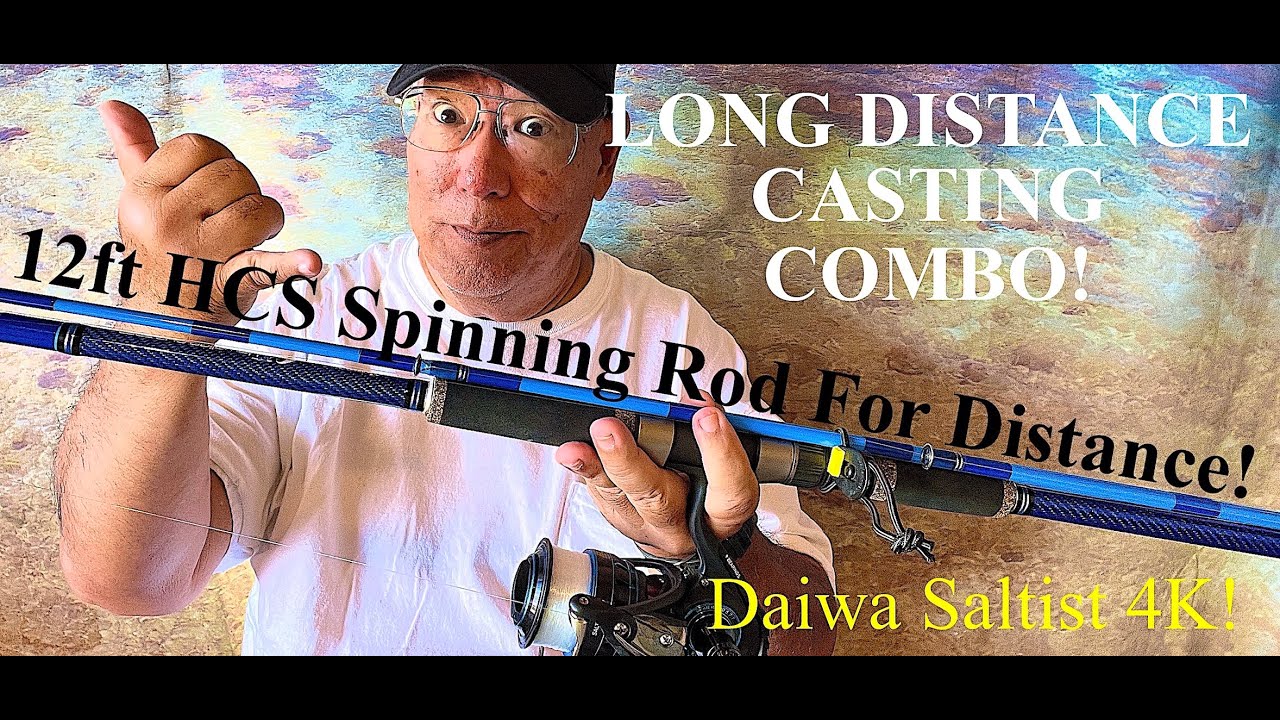 12' Blue HCS Rod Has Cojones For Distance Casting a Daiwa 4K Saltist!