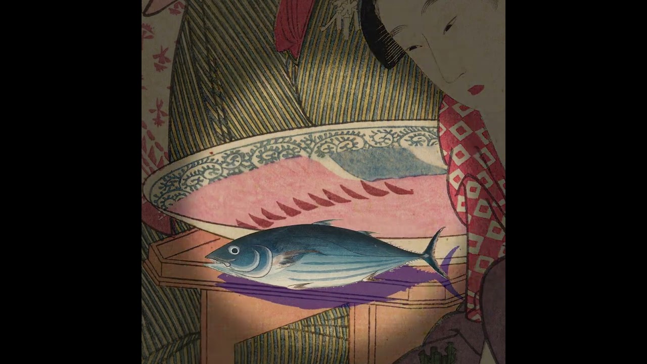 おいしい美術129🐟喜多川歌麿《刺身を造る母娘》18世紀末