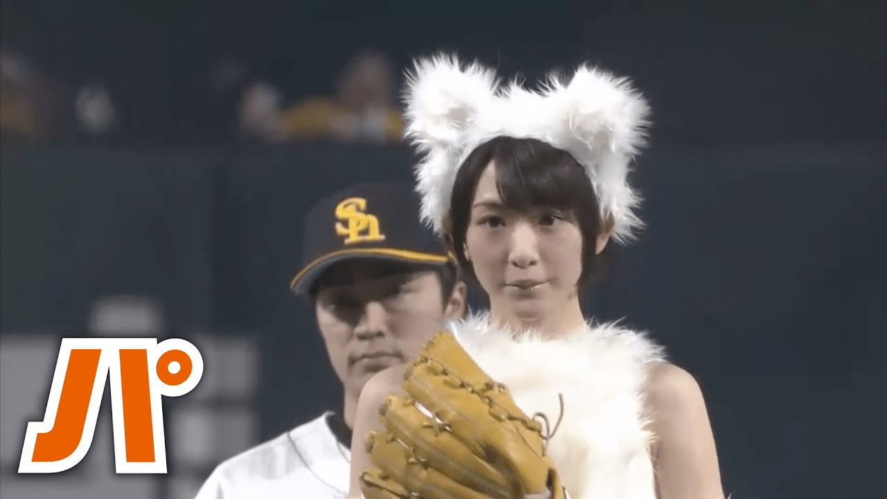 【15】かわいすぎる…始球式に生駒里奈さんが登場‼︎