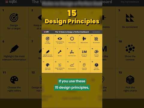15 Design Rules for BI Dashboard! 📊🌟 #codebasics #shorts #dataanalysis #data