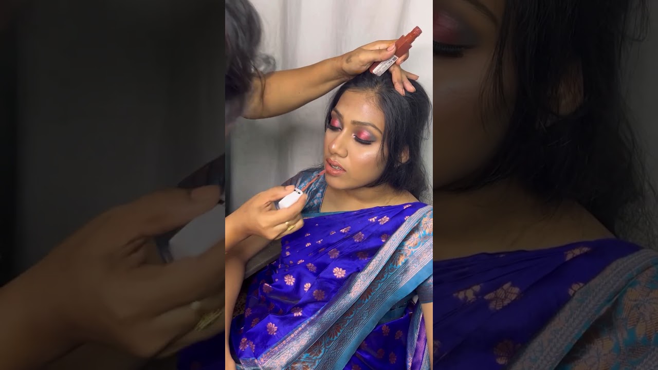 15 pleats saree draping amazing nude makeup looks #makeup #makeupbyme #bridalmakeup #makeuplover
