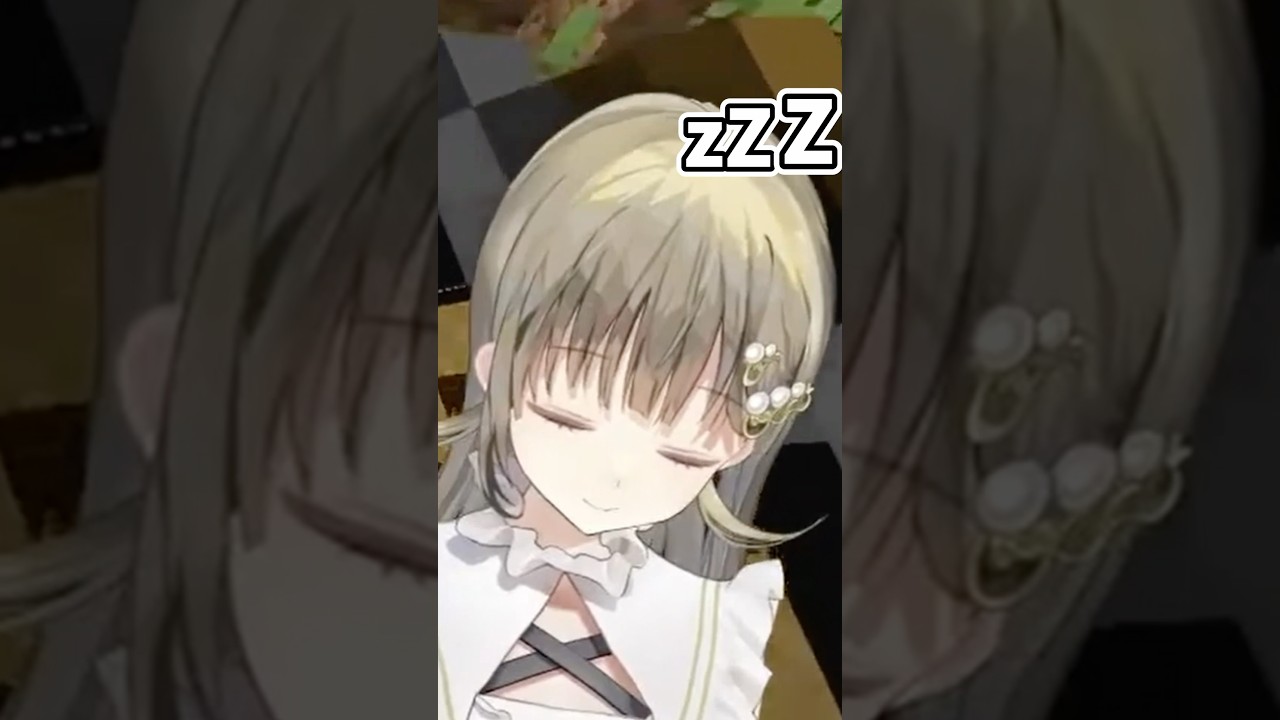 15時間越えの配信で眠りに落ちてしまう英リサ【ぶいすぽっ！/英リサ】 #shorts #ぶいすぽ #英リサ #minecraft