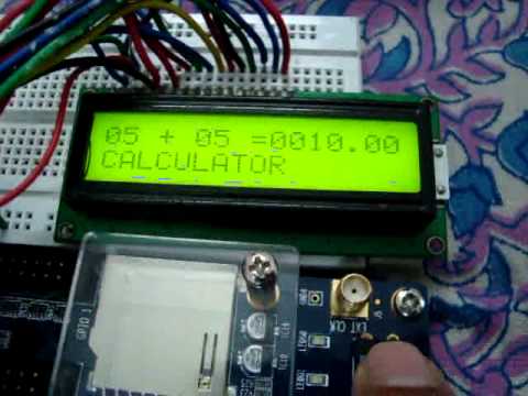 16x2 LCD Calculator using FPGA and Keyboard (Altera DE1, Cyclone2)