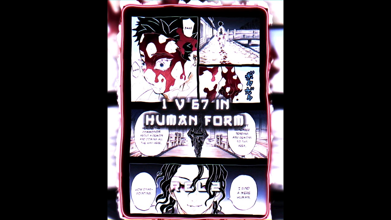 1V67 Manga Akaza Edit #shorts #anime #demonslayer #manga