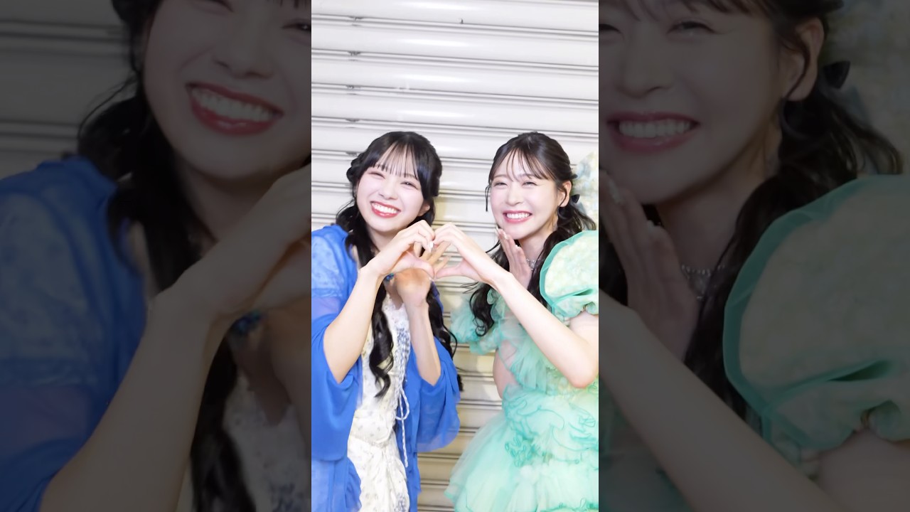 この2人の組み合わせ初かも...??💙💚#櫻井優衣 #増田彩乃 #ふるっぱー #FRUITSZIPPER #フルーツジッパー #きゅーすと #CUTIESTREET #キューティーストリート