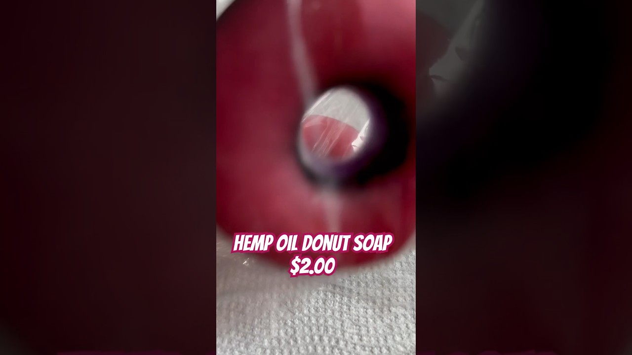 $2 - Hemp Oil Donut Soap #smallbusiness  #skincare #soap