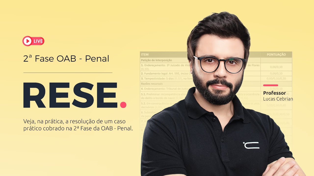 (2ª Fase OAB - Penal) RESE na prática