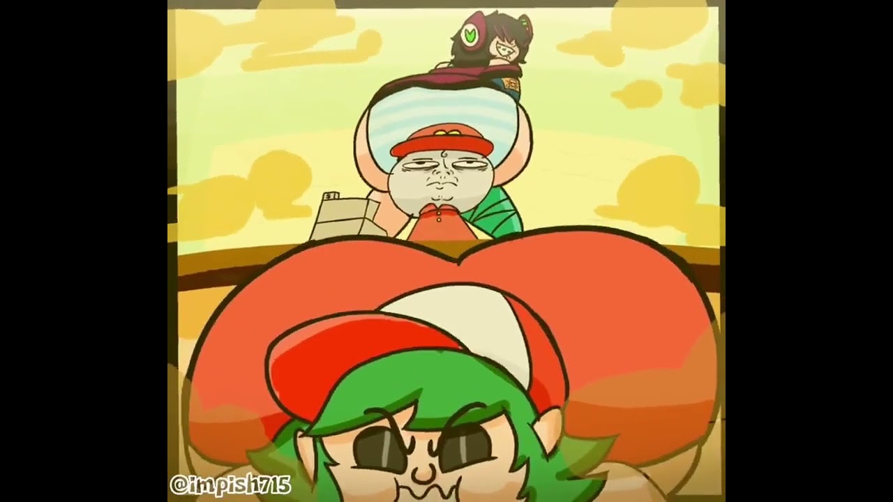 2 Girls Farting  animated