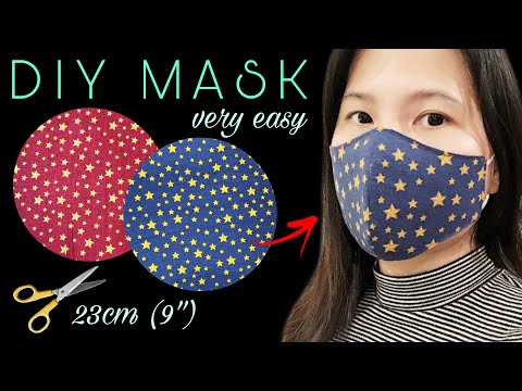 (2 in 1) NEW DESIGN 2021 ✂️✂️✂️ how to make a simple mask at home | Face mask sewing tutorial